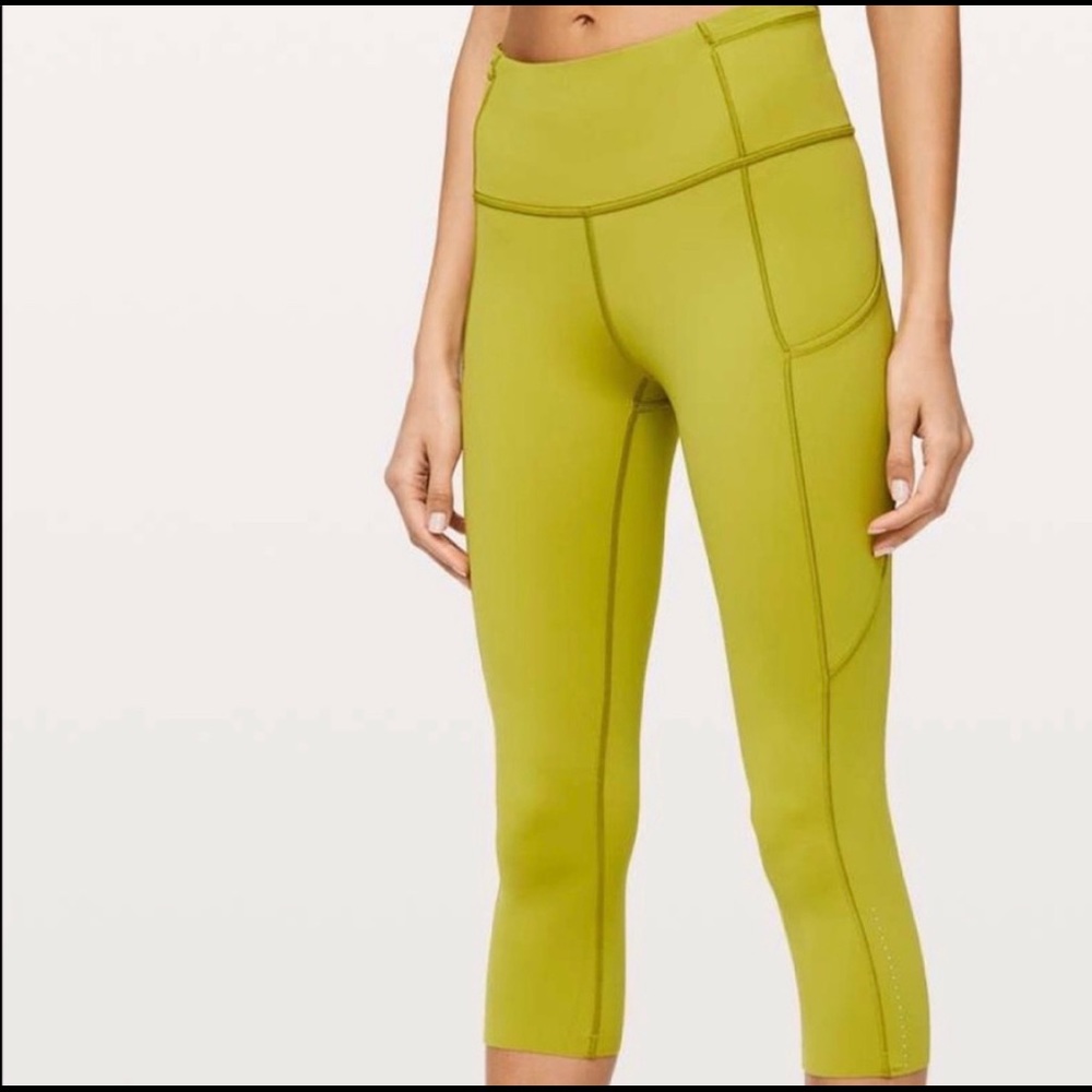 Lululemon Fast and Free Crop, 19”